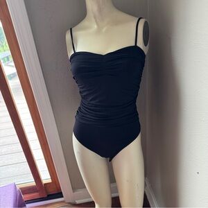 Express body contour black sexy figure flattering bodysuit size small